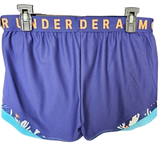 UA Womens Play Up 3.0 Tri Color Shorts Sz M - Picture 2 of 5